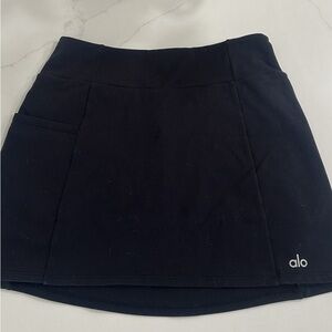 ALO Yoga Midnight Black Mini Skirt